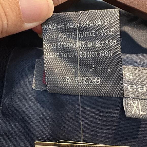 NWT Ritchie's Sportswear Cape Cod Jacket Men XL Navy Water Resistant Windbreaker - Picture 12 of 13